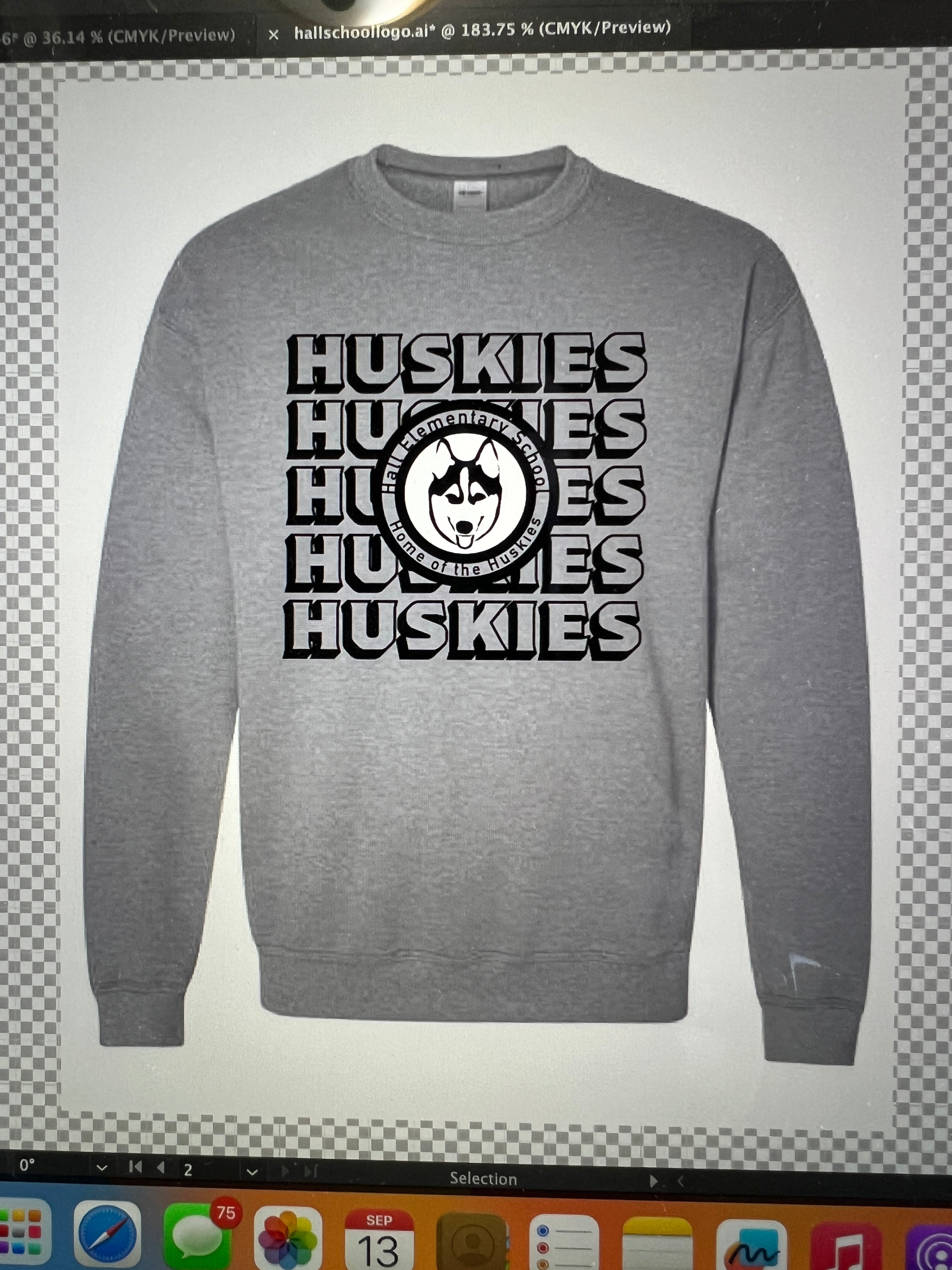 Hall Huskies Crew Sweatshirt