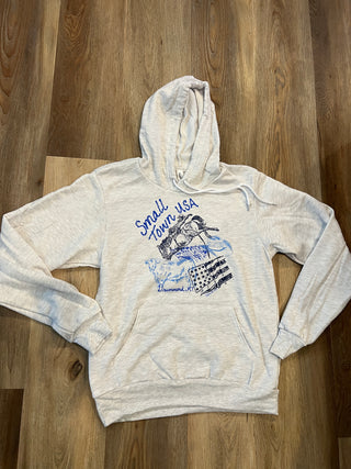 Small Town USA LT Grey Hoodie