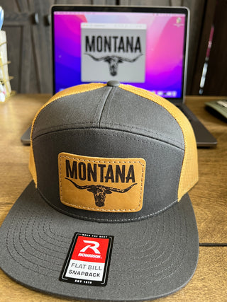 Montana Leather Patch Hat