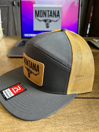 Montana Leather Patch Hat